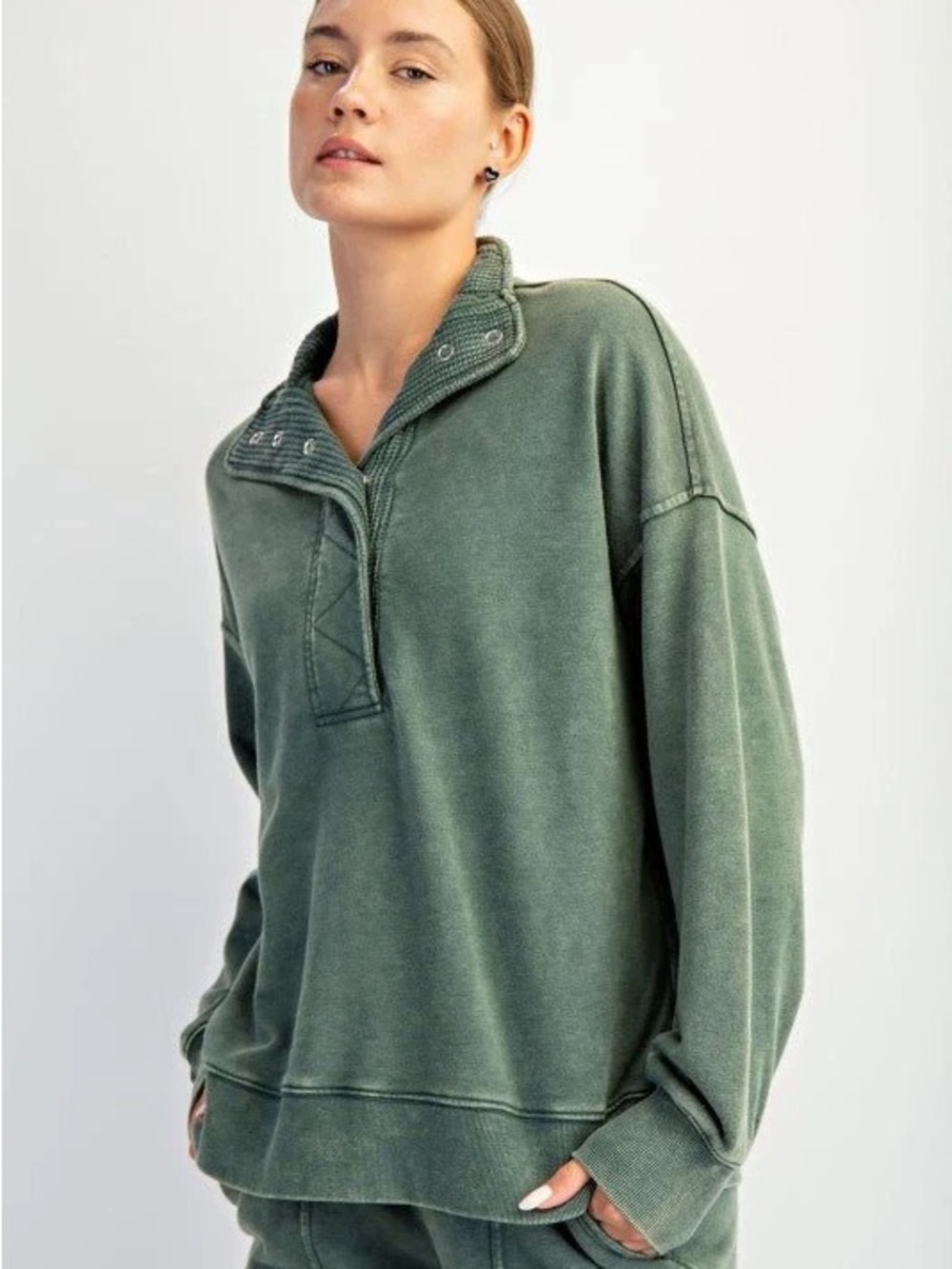 Aerie Getaway Green Sweatshirt
